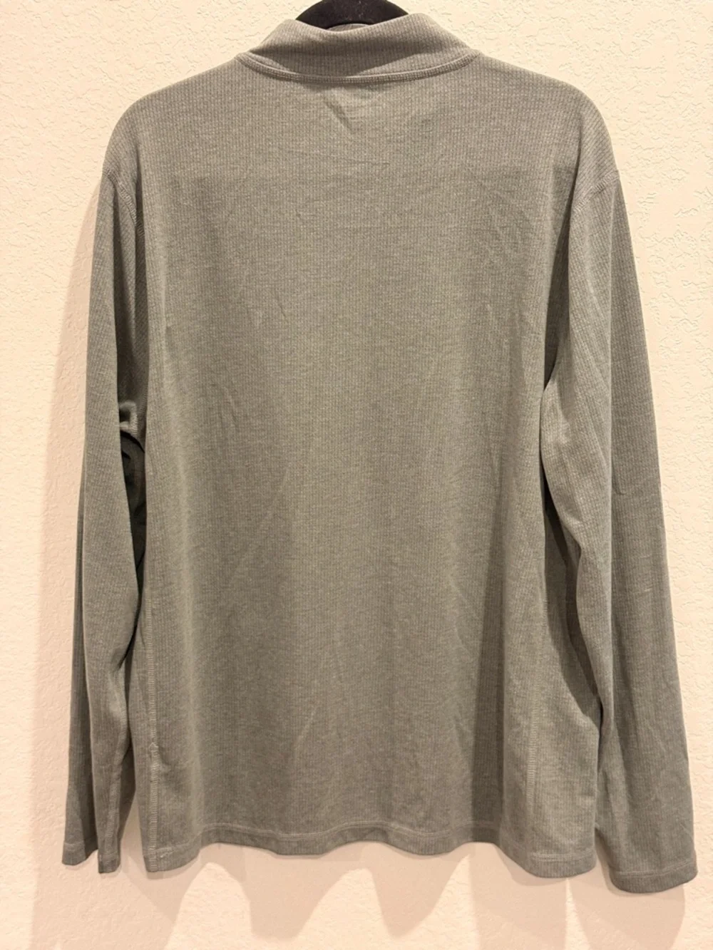 J. Crew Performance Heathered‎ Light Gray Quarter-Zip Pullover